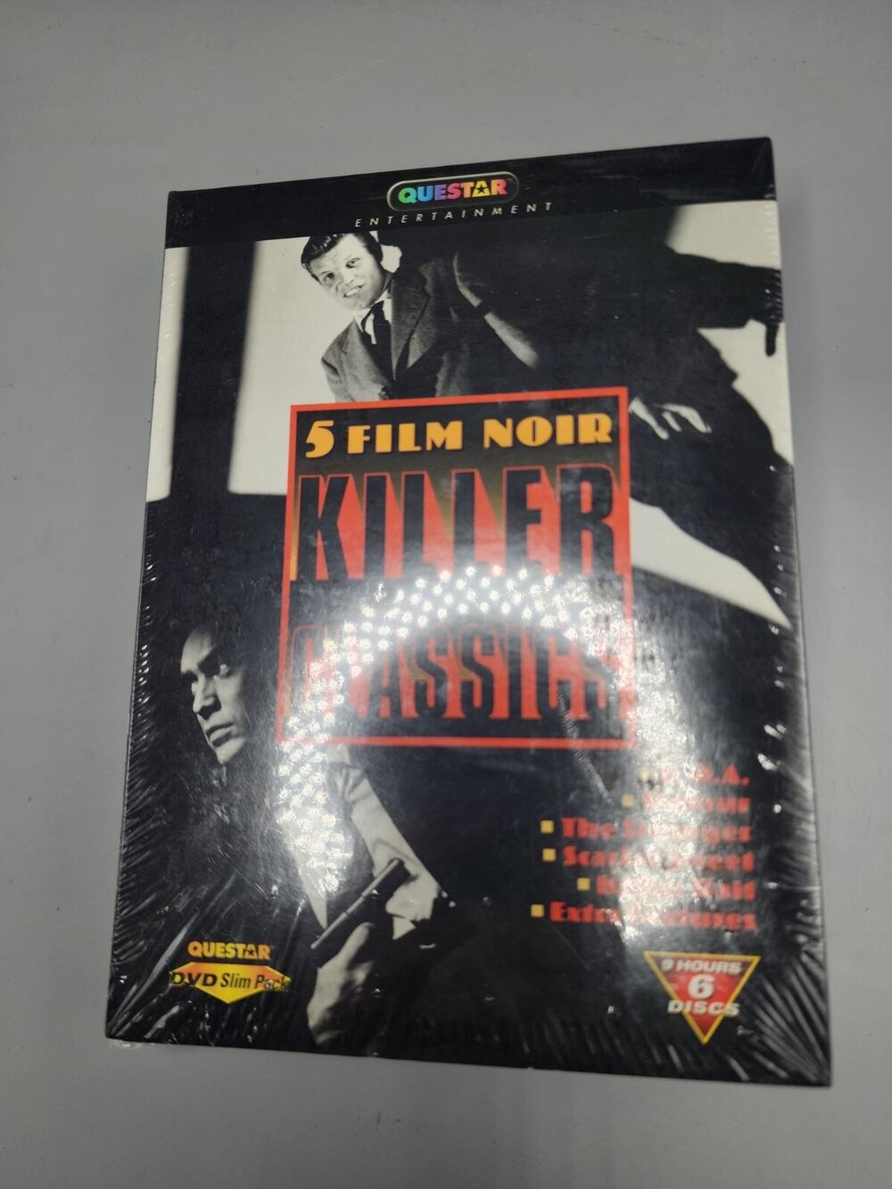 5 Film Noir Killer Classics DOA Detour The Stranger Scarlet Street Killer Bait